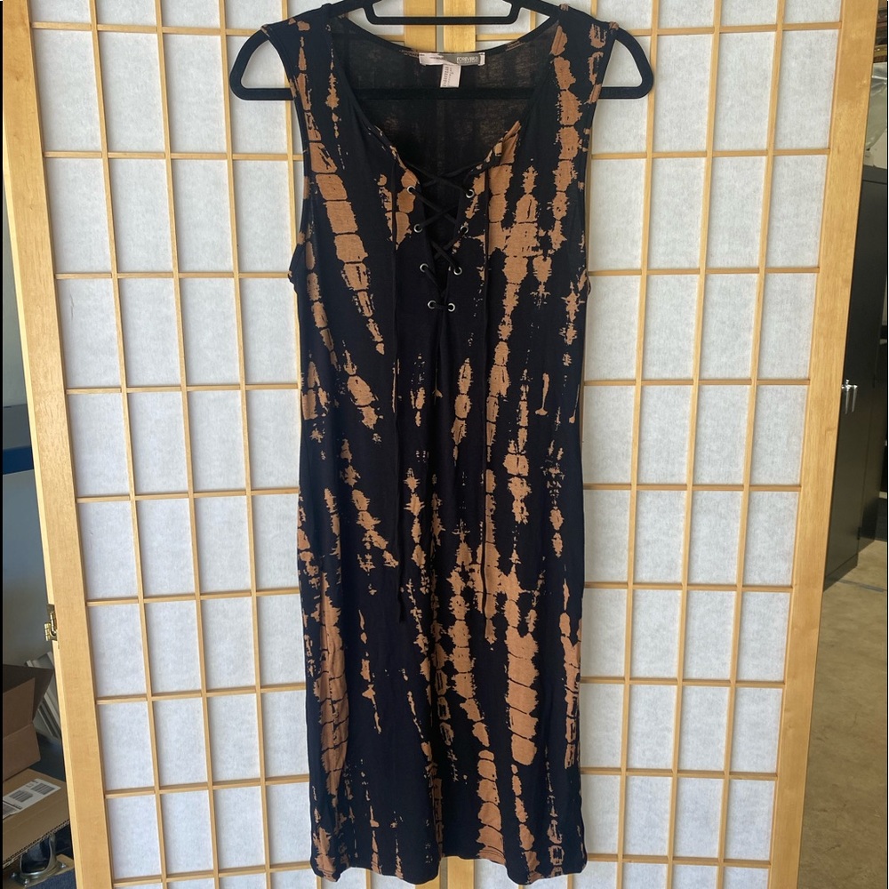 Bleach Dyed Midi Dress